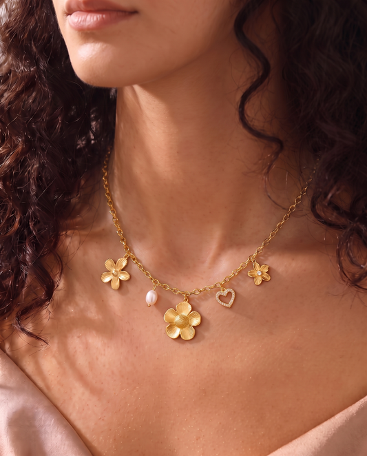 Flower Charm Ketting