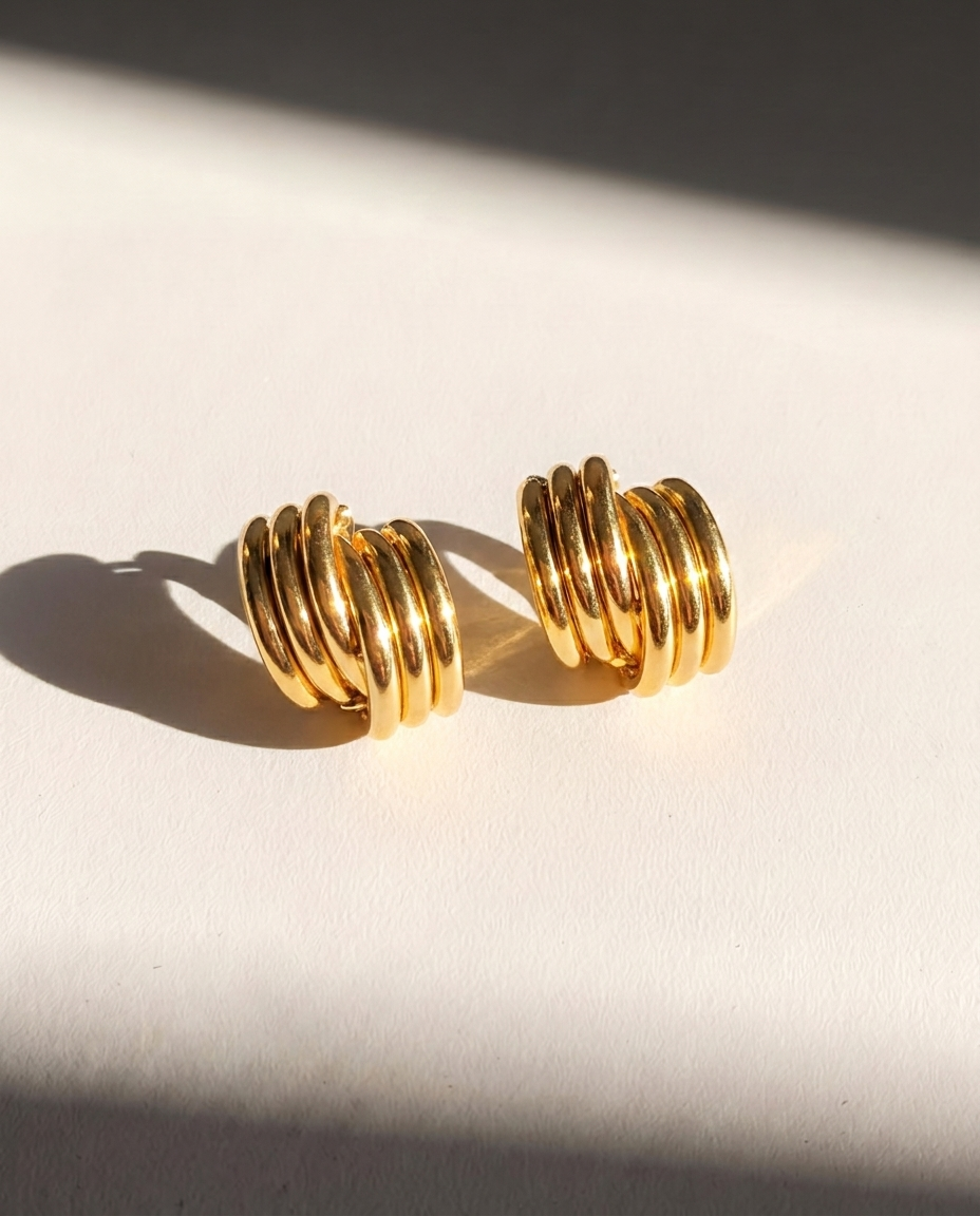 Aurelia gold oorbellen