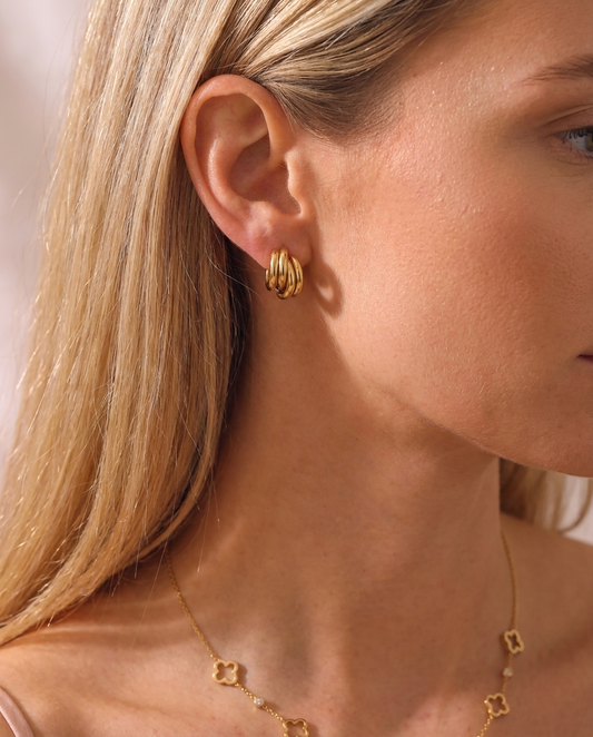 Aurelia gold oorbellen