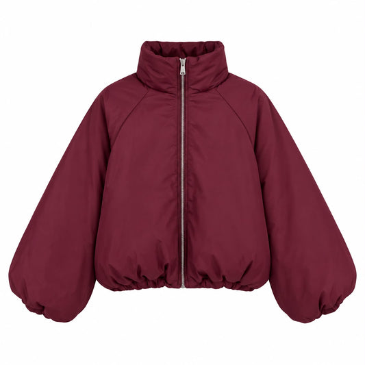 Oversized Puffer Jacket Bordeaux
